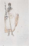 Fernand Khnopff Costume Drawing for Le Roi Arthus Arthus Spain oil painting artist